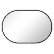 CERANO Koupelnové zrcadlo Bano, kovový rám černá matná 100x55 cm CER-NT8144-100X55