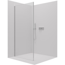 CERANO Sprchová zástěna Porte L/P chrom, transparentní sklo 100x195 cm, pevná CER-413447