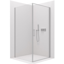 CERANO Sprchový kout Porte L/P chrom, transparentní sklo 100x80 cm křídlový CER-413516