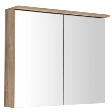 KAWA STRIP galerka s LED osvětlením 80x70x22cm, dub emporio