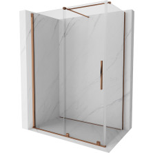 Mexen Velar výsuvný sprchový kout 150x85 cm, transparent, růžové zlato 871-150-085-01-60