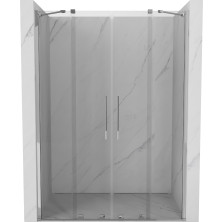 Mexen Velar Duo posuvné sprchové dveře 140 cm, transparentní, chrom - 871-140-000-02-01