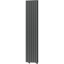 Dekorativní radiátor Mexen Dallas 1600 x 360 mm, 1039 W, antracit - W214-1600-360-00-66