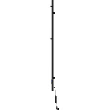 Mexen Pino elektrický radiátor s držáky na ručníky 1405 x 32 mm, 75 W, černý - W301-1405-032-00-70