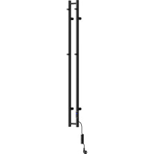 Mexen Pino elektrický radiátor s držáky na ručníky 1405 x 137 mm, 150 W, černý - W301-1405-137-00-70